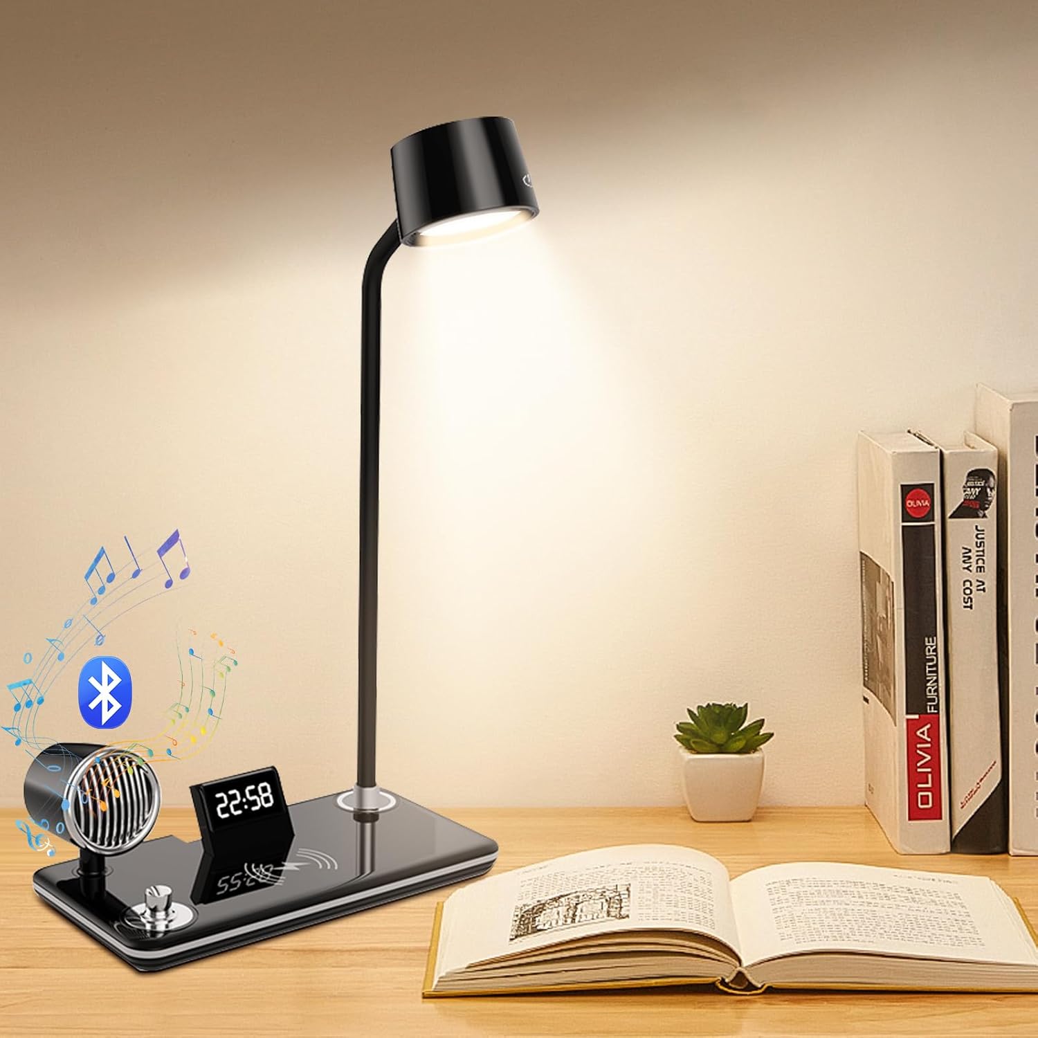 4 - in - 1 Wireless Charger with BT Speaker - Zambeel