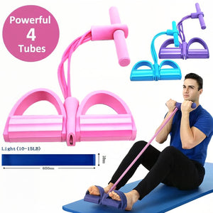4 - Tube Pedal Resistance Band - Zambeel