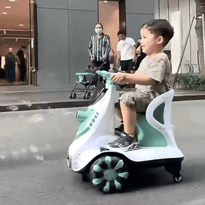 Electric Ride-On Scooter for Kids with Bubble Blower © Ⓢ