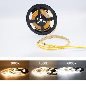 480 Color Temperature COB Light Strip Neon 24V Flexible Embedded - Zambeel