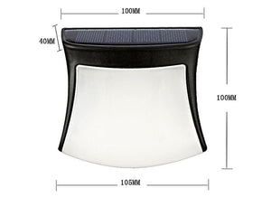4pcs Solar Lamp Fence Wall Lamp Outdoor Waterproof Home Decoration Lighting Garden Wall Lamp - Zambeel