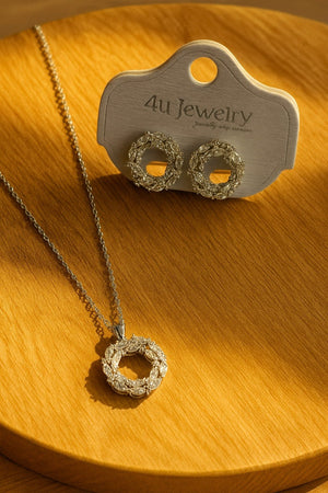 4u Jewelry - Cubic Zirconia Pendant & Earring Sets - Zambeel