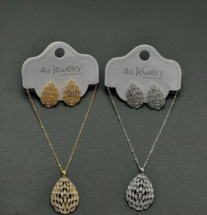 4u Jewelry - Cubic Zirconia Pendant & Earring Sets - Zambeel