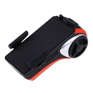 5 In 1 Double LED Bicycle Light Bluetooth Audio MP3 Player Speaker Charging Power Bank Ring Bell Bicycle Phone Holder - Zambeel