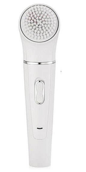 5 in 1 Multi - Functional Portable Face and body Skin Care Electric Massager Scrubber with Facial Latex Brush - Zambeel