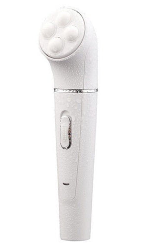 5 in 1 Multi - Functional Portable Face and body Skin Care Electric Massager Scrubber with Facial Latex Brush - Zambeel