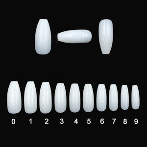 500 transparent natural fake nails - Zambeel