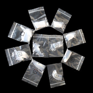 500 transparent natural fake nails - Zambeel