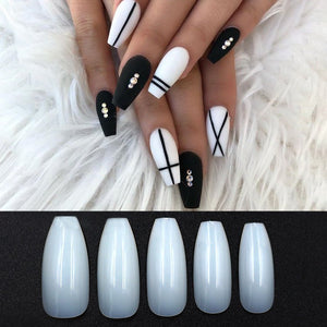500 transparent natural fake nails - Zambeel