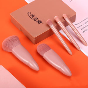 5Pcs Makeup Brushes Tool Set Cosmetic Powder Eye Shadow Foundation Blush Blending Make Up Brush - Zambeel