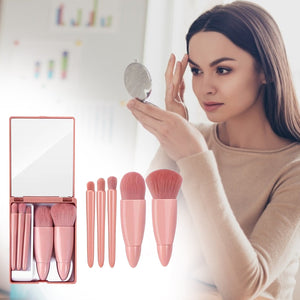 5Pcs Makeup Brushes Tool Set Cosmetic Powder Eye Shadow Foundation Blush Blending Make Up Brush - Zambeel