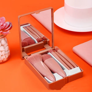 5Pcs Makeup Brushes Tool Set Cosmetic Powder Eye Shadow Foundation Blush Blending Make Up Brush - Zambeel