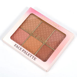 6 Color Square Face Palette (Pack of 3) - Zambeel
