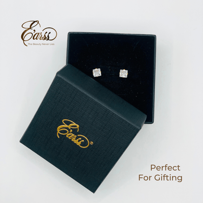 6 mm Cubic Zirconia Square | Stainless Steel | 18K Gold Plated - Zambeel