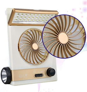 Portable Desk Fan Light
