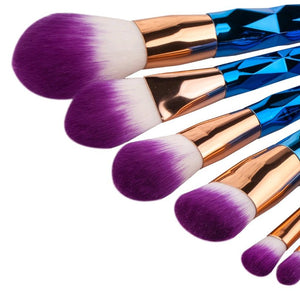 7 makeup brushes, makeup tools, diamond makeup brush foundation brush - Zambeel