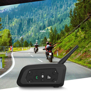800m All Five Motorcycle Helmet Bluetooth Intercom V6pro Single Pack - Zambeel