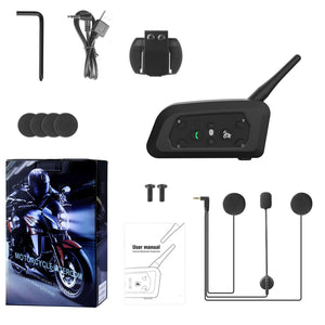800m All Five Motorcycle Helmet Bluetooth Intercom V6pro Single Pack - Zambeel