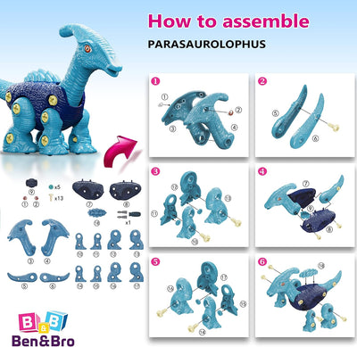 DIY Take-Apart Dinosaur Toy