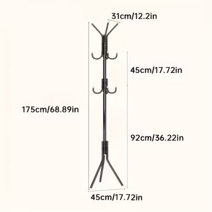 Stable Metal Clothes Stand Hanger with Hooks Ⓢ