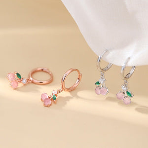 925 Silver Cherry Pearl Ear Buckle For Women's Niche Design - Zambeel
