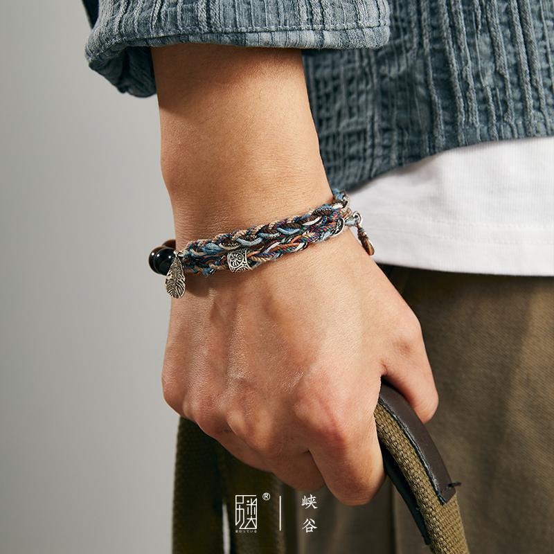925 Sterling Silver Hand - braided Bracelet For Men And Women - Zambeel