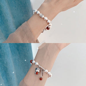 999 Fine Silver Lucky Fortune Cat Bracelet For Women - Zambeel