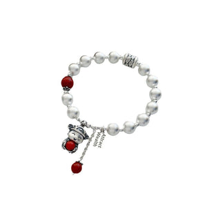 999 Fine Silver Lucky Fortune Cat Bracelet For Women - Zambeel