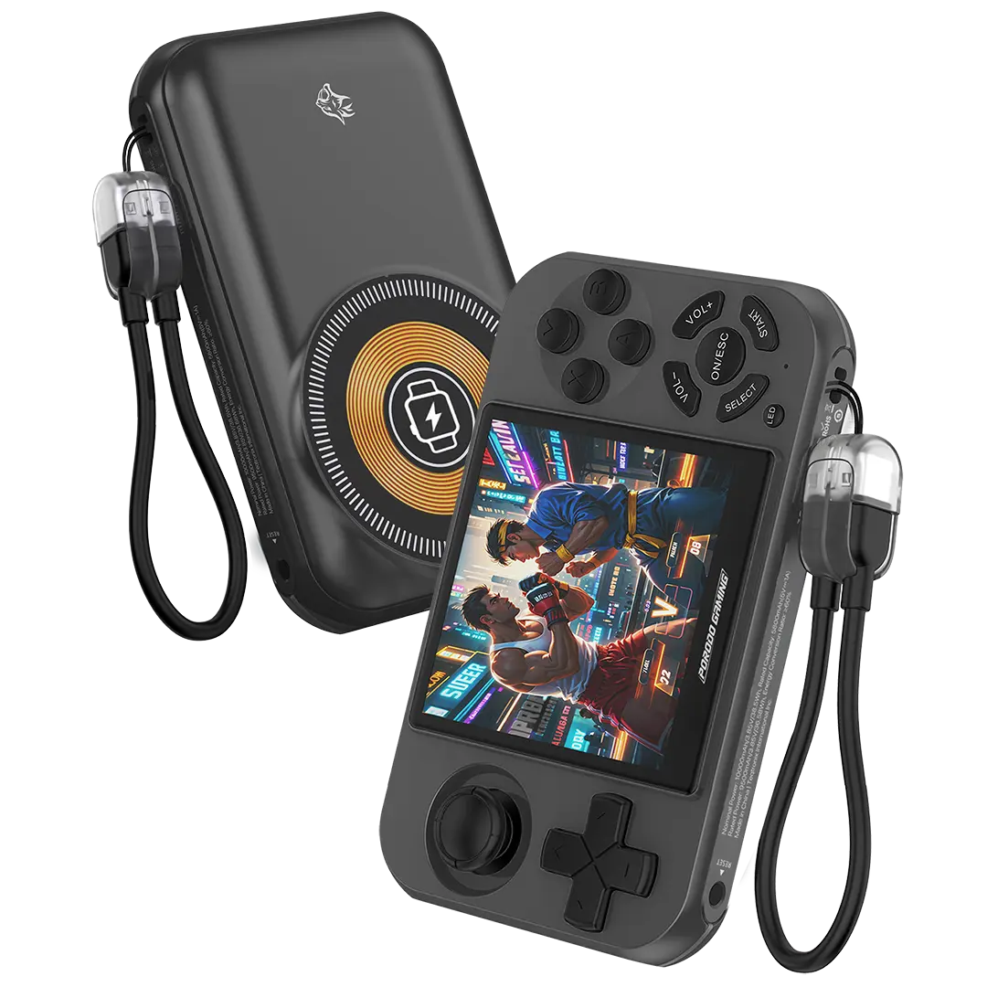 [PDX642GY] Porodo Gaming Powerplay Power Bank Gaming Controller with Wireless Charging - Gray.webp