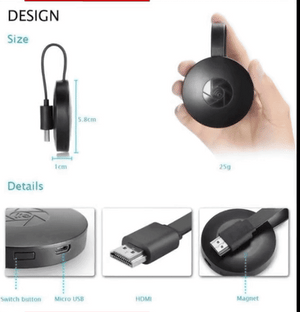 كروم كاست - دونجل عرض لاسلكي HDMI بدقة 4K