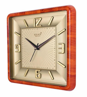Solace Wooden Finish Designer Wall Clock