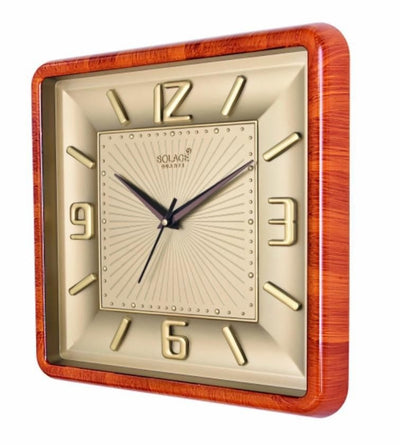 Solace Wooden Finish Designer Wall Clock