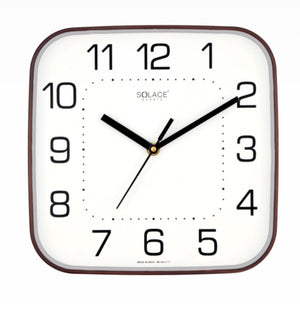 Solace Classic Minimal Square Wall Clock