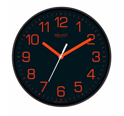 Solace Neon Glow Round Wall Clock