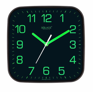 Solace Neon Glow Square Wall Clock