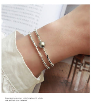 A Subtly Luxurious Niche - designed Bracelet Featuring A Few Pieces Of Silver - Zambeel