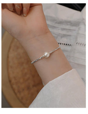 A Subtly Luxurious Niche - designed Bracelet Featuring A Few Pieces Of Silver - Zambeel