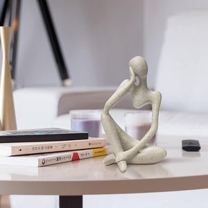 Abstract Stone - Look Thinking Woman Statue - Zambeel