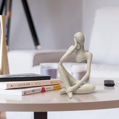 Abstract Stone - Look Thinking Woman Statue - Zambeel