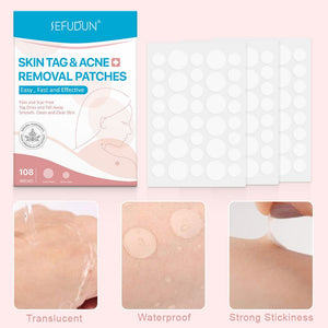 Acne Skin Tag Remover Beauty Acne Patch Wart Removal Stickers Removal Care Invisible Blackhead Skin Patch - Zambeel