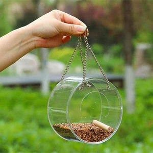 Acrylic Bird Food Box - Zambeel