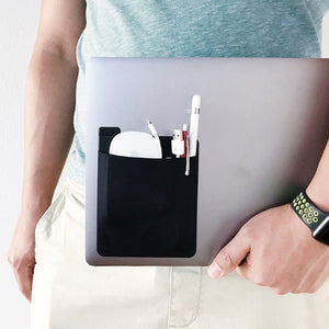 Adhesive Laptop Back Storage Bag Laptop Organizer - Zambeel