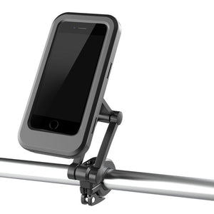 Adjustable Waterproof Bicycle Mobile Phone Holder Mount Universal Bike Motorcycle Handlebar Cell Phone Support Mount Bracket Bag - Zambeel