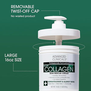 Advanced Clinicals - Spa Size Collagen Skin Rescue Cream (Original) - Zambeel