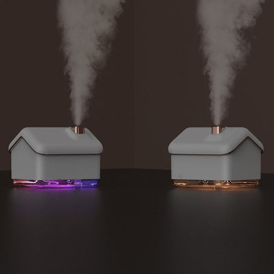 Air Humidifier Essential Oil Diffuser 300ML Ultrasonic Mist Maker Fogger Humidifier LED Lamp Aroma Diffuser Electric - Zambeel