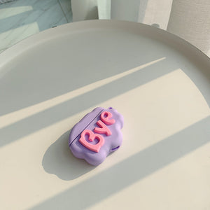 AirPod 2 Case 3D HI BYE Cloud Letter Cartoon Soft Silicone Wireless Earphone Cases For Apple Airpods Case Cute Cover - Zambeel