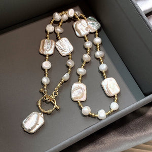 Alien Irregular Pearl OT Clasp Necklace Design - Zambeel