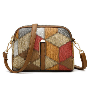 All - matching National Style Fashion Double - Zipper Cross - body Bags - Zambeel