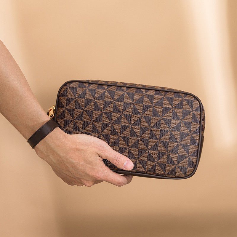 All - matching Printed Clutch Personalized Business Hand - held Bag Clip Wallet - Zambeel