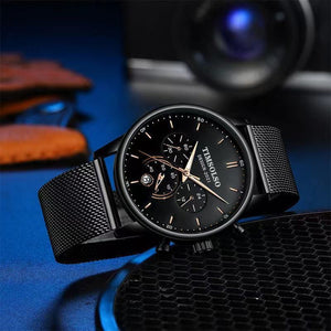 All - matching Simple And High - end Elegant Cool Ultra - thin Calendar Quartz Watch - Zambeel